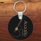 Acoustic Guitar Logo Sleutelhanger (Voorkant)
