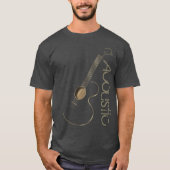 Acoustic Guitar Logo T Shirten T-shirt (Voorkant)