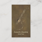 Acoustic Guitar Logo Visitekaartjes (Voorkant)