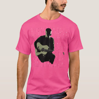 Acoustic Guitar Matrix Style Player Gitarist Band T-shirt