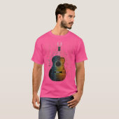 Acoustic Guitar Matrix Style Player Gitarist Band T-shirt (Voorkant volledig)