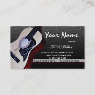 Acoustic Guitar Music Visitekaartjes