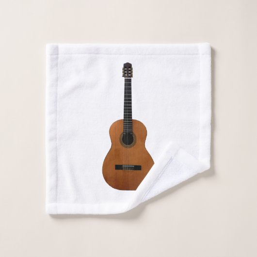 Acoustic Guitar Musical Bad Handdoek (Wasdoekje)