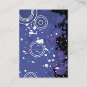 Acoustic Guitar Musical Bar Bat Mitzvah Party Card Visitekaartje (Achterkant)