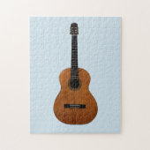 Acoustic Guitar Musical Blue Legpuzzel (Verticaal)