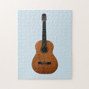 Acoustic Guitar Musical Blue Legpuzzel