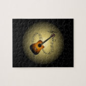 Acoustic Guitar~ Musical Scale ~ Musical Wereldbol Legpuzzel (Horizontaal)