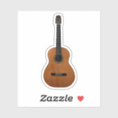 Acoustic Guitar Musical Sticker (Vel)