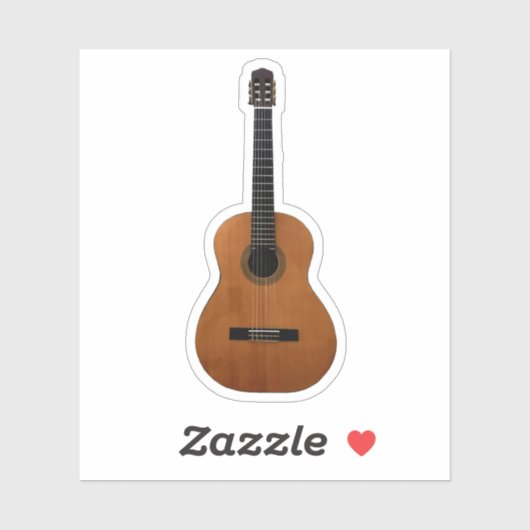 Acoustic Guitar Musical Sticker (Vel)