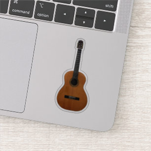 Acoustic Guitar Musical Sticker