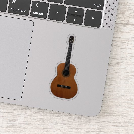 Acoustic Guitar Musical Sticker (Detail)