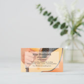 Acoustic Guitar Musician Entertainer Visitekaartje (Staand voorkant)