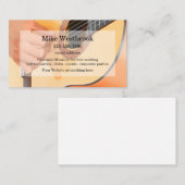 Acoustic Guitar Musician Entertainer Visitekaartje (Voorkant / Achterkant)