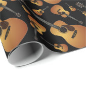 Acoustic Guitar Musician Music Teacher Cadeaupapier (Rol Hoek)