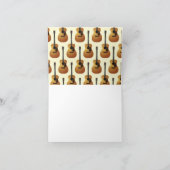 Acoustic Guitar Musician Music Teacher Notitiekaartje (Binnen)