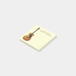 Acoustic Guitar Musician Music Teacher Post-it® Notes