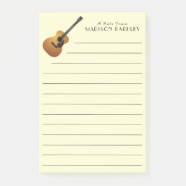 Acoustic Guitar Musician Music Teacher Post-it® Notes