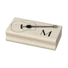 Acoustic Guitar Musician Music Teacher Rubberstempel