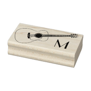 Acoustic Guitar Musician Music Teacher Rubberstempel