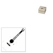 Acoustic Guitar Musician Music Teacher Rubberstempel (Gestempeld)
