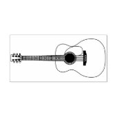 Acoustic Guitar Musician Music Teacher Rubberstempel (Afrduk)