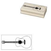 Acoustic Guitar Musician Music Teacher Rubberstempel (Gestempeld)