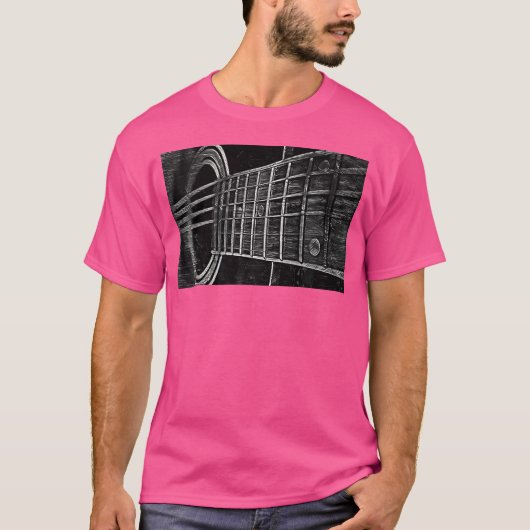Acoustic Guitar Musician T-shirt (Voorkant)