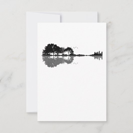 Acoustic Guitar Natuur Est Music Bass Guitarist Bedankkaart (Voorkant)