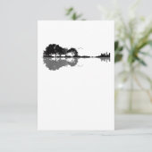 Acoustic Guitar Natuur Est Music Bass Guitarist Bedankkaart (Staand voorkant)