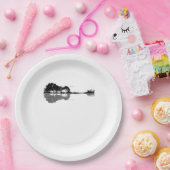 Acoustic Guitar Natuur Est Music Bass Guitarist Papieren Bordje (Feest)