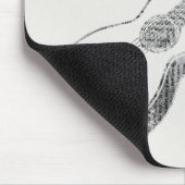 Acoustic Guitar Newspapier Text Paper Style Muismat (Hoek)