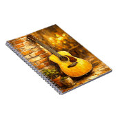 Acoustic Guitar Oil Painting Notebook Notitieboek (Rechterzijde)