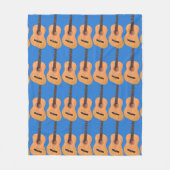 Acoustic Guitar Pattern Fleece Deken (Voorkant)