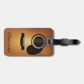 Acoustic Guitar Personalized Bagagelabel (Achterkant horizontaal)