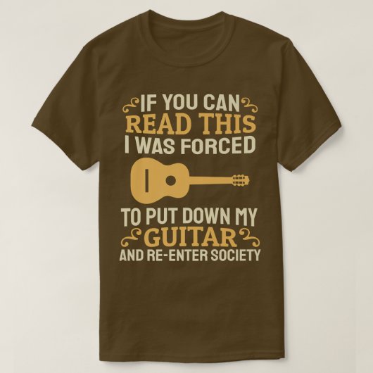 Acoustic Guitar Player Band MusicianAoustic Guita T-shirt (Design voorkant)