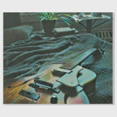 Acoustic guitar player cadeaupapier (Vlak)