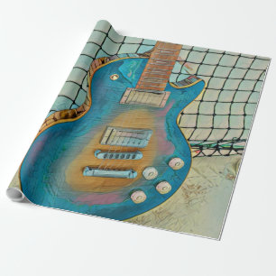 Acoustic guitar player gift cadeaupapier
