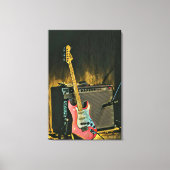 Acoustic guitar player gift canvas afdruk (Voorkant)