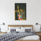 Acoustic guitar player gift canvas afdruk (Insitu (Slaapkamer))