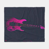 Acoustic guitar player gift fleece deken (Voorkant (Horizontaal))