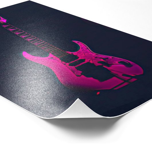 Acoustic guitar player gift foto afdruk (Hoek)