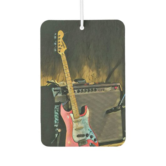 Acoustic guitar player gift luchtverfrisser (Voorkant)
