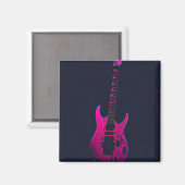 Acoustic guitar player gift magneet (Voorkant / Achterkant)