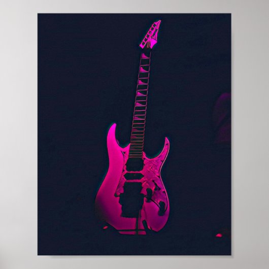 Acoustic guitar player gift poster (Voorkant)
