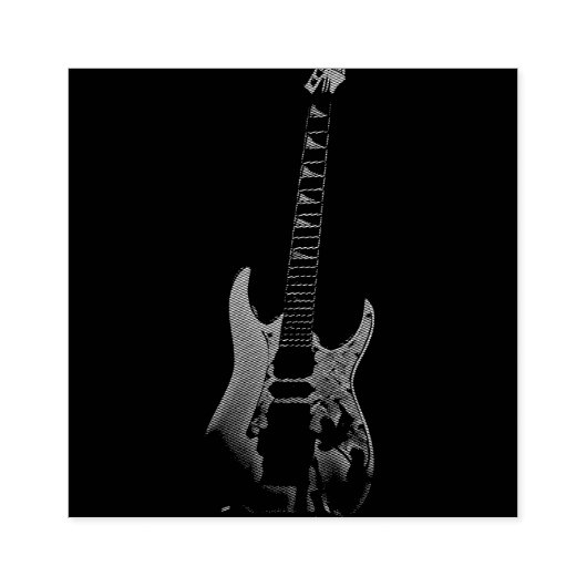 Acoustic guitar player gift rubberstempel (Afrduk)