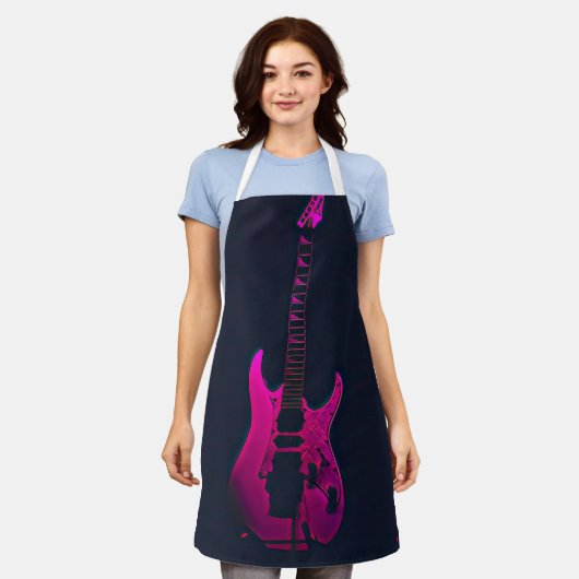 Acoustic guitar player gift schort (Gedragen)