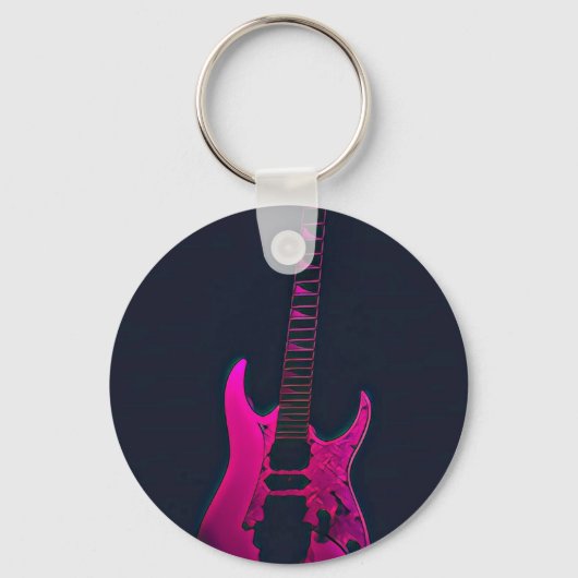 Acoustic guitar player gift sleutelhanger (Voorkant)