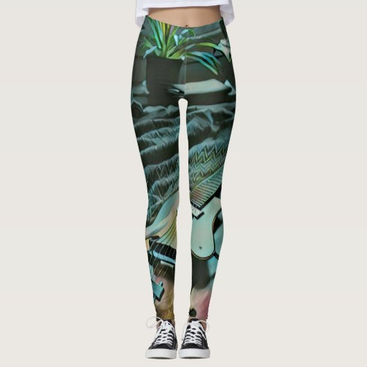 Acoustic guitar player leggings (Voorkant)