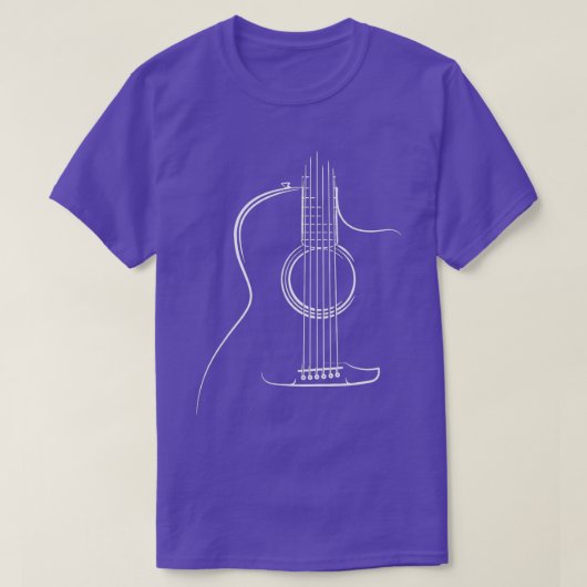 Acoustic Guitar Player Matting Guitar Lover Mannen T-shirt (Design voorkant)