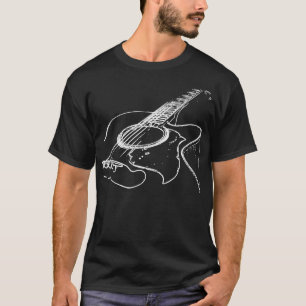 Acoustic Guitar Player Matting Guitar Lover Mannen T-shirt